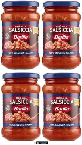 Barilla Ragù alla Salsiccia, Italienische Wurstsoße, 4 x 300g Gläser Barilla Ragù alla Salsiccia, Italienische Wurstsoße, 4 x 300g Gläser von Italy Shop Service