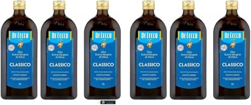 De Cecco Classico Extra Vergines Olivenöl, Kaltgepresst, 6 Flaschen x 1L, Ausgewogener Geschmack, + keyring italy shop service De Cecco Classico Extra Vergines Olivenöl, Kaltgepresst, 6 Flaschen x 1L, Ausgewogener Geschmack, + keyring italy shop service von Italy Shop Service