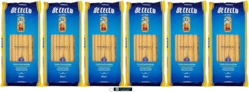 De Cecco Mafaldine Pasta, 6er Pack (6 x 500g), Italienische Bandnudeln aus Hartweizengrieß, + keyring italy shop service von Italy Shop Service