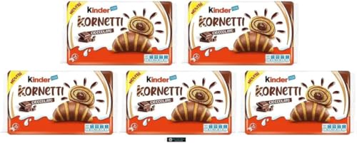 Kinder Cornetti Cioccolato, 5 Packungen, 30 Schokoladen-Croissants, 252g Gesamt, + keyring italy shop service Kinder Cornetti Cioccolato, 5 Packungen, 30 Schokoladen-Croissants, 252g Gesamt, + keyring italy shop service von Italy Shop Service