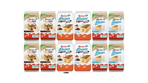 Kinder Süßigkeiten-Sortiment, Pan e Cioc und Brioss Milchsnacks, 12 Packungen, 290g, + keyring italy shop service Kinder Süßigkeiten-Sortiment, Pan e Cioc und Brioss Milchsnacks, 12 Packungen, 290g, + keyring italy shop service von Italy Shop Service