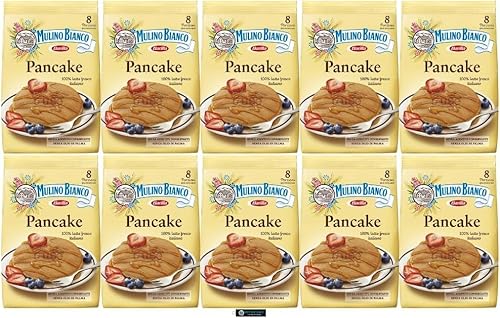 Mulino Bianco Pancake Mix, 280g, Mit Frischer Italienischer Milch, 4 Stück pro Packung, + keyring italy shop service Mulino Bianco Pancake Mix, 280g, Mit Frischer Italienischer Milch, 4 Stück pro Packung, + keyring italy shop service von Italy Shop Service