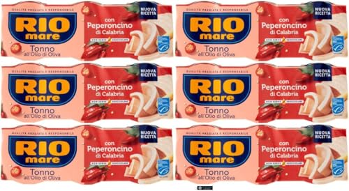 Rio Mare Thunfisch in Olivenöl mit Kalabresischer Chili, 12er Pack, 65g x 3 Dosen pro Packung, + keyring italy shop service Rio Mare Thunfisch in Olivenöl mit Kalabresischer Chili, 12er Pack, 65g x 3 Dosen pro Packung, + keyring italy shop service von Italy Shop Service