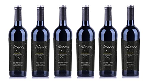 6x 0,75l - 2022er - Itinera - Prima Classe - Primitivo - Salento I.G.P. - Apulien - Italien - Rotwein trocken von Itinera