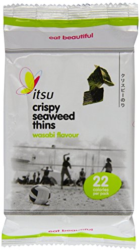 Itsu Wasabi Geschmack Knusprige Meeresalgendünnung 5g (6er Pack) von Itsu