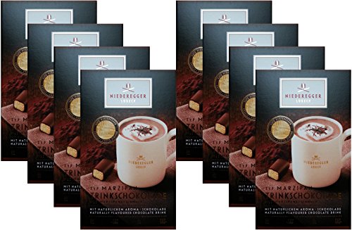 J. G. Niederegger Marzipan Trinkschokolade, Vorteilspack 8er Pack (8x250g/80 Btl.) von Eroboo