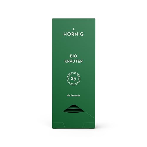 J. Hornig Bio Kräutertee, Kräutertee im Premium Pyramidenteebeutel, frischer & leicht süßlicher Geschmack, bio-zertifiziert, 25 biolgisch abbaubare Teebeutel J. Hornig Bio Kräutertee, Kräutertee im Premium Pyramidenteebeutel, frischer & leicht süßlicher Geschmack, bio-zertifiziert, 25 biolgisch abbaubare Teebeutel von J. Hornig