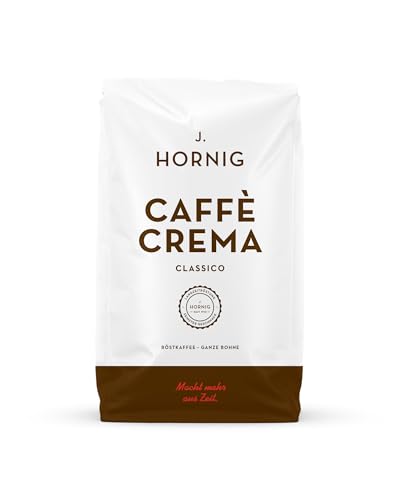 J. Hornig Kaffeebohnen Espresso, Caffè Crema Classico, 500g ganze Bohnen, nussig-schokoladiger Geschmack, für Vollautomaten, Siebträgermaschine und Espressokocher von J. Hornig