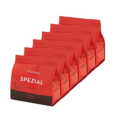J. Hornig Kaffeepads Spezial, geeignet für Senseo® Kaffeepadmaschinen, 16 Softpads, 6er Pack (6 x 16 Kaffeepads) von J. Hornig
