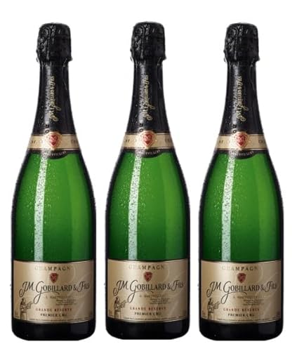 3x 0,75l - J. M. Gobillard & Fils - Grande Réserve - 1er Cru - brut - Champagne A.O.P. - Frankreich - Schaumwein brut von J. M. Gobillard & Fils