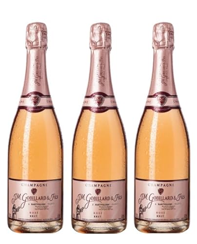 3x 0,75l - J. M. Gobillard & Fils - Rosé - brut - Champagne A.O.P. - Frankreich - Rosé-Schaumwein brut von J. M. Gobillard & Fils