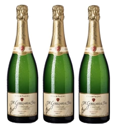 3x 0,75l - J. M. Gobillard & Fils - Tradition - brut - Champagne A.O.P. - Frankreich - Schaumwein brut von J. M. Gobillard & Fils