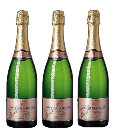 3x 0,75l - J. M. Gobillard & Fils - Tradition - demi-sec - Champagne A.O.P. - Frankreich - Schaumwein halbtrocken von J. M. Gobillard & Fils