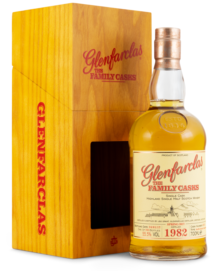 1982 Glenfarclas Cask No. 2215 The Family Casks 1982 Glenfarclas Cask No. 2215 The Family Casks von J. & G. Grant · Glenfarclas Distillery