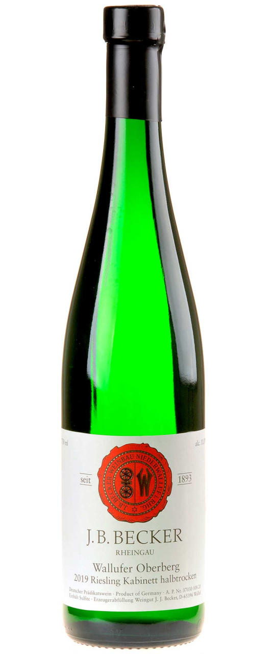 J.B.Becker Riesling Wallufer Oberberg Kabinett Halbtrocken 2019 von J.B.Becker