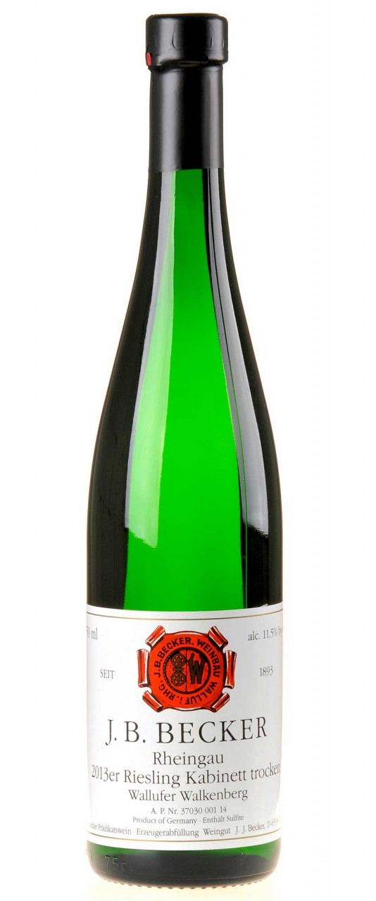 J.B.Becker Riesling Wallufer Walkenberg Kabinett Trocken 2013 von J.B.Becker