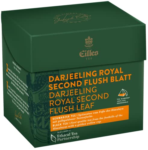 Tea Diamonds DARJEELING ROYAL 2ND FLUSH Blatt von Eilles, 10x20er Box von J.J. DARBOVEN SEIT 1866