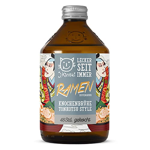 6 x 525ml Brühe Tonkotsu Style für Ramen 100% BIO | Enthält natürliches Protein, Collagen | Low carb | Bone Broth von J.Kinski