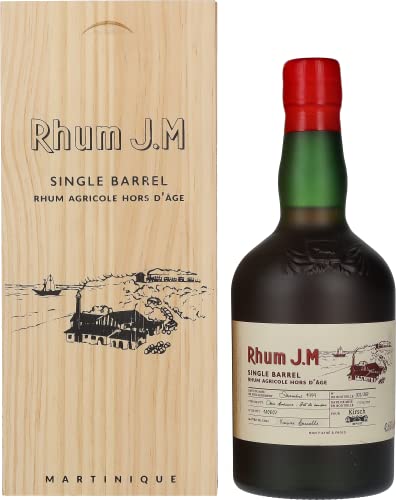 Rhum J.M Single Barrel Agricole Hors D'Âge 1999 43,6% Vol. 0,5l in Holzkiste von J.M Rhum