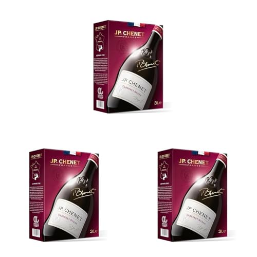 J.P. Chenet - Original Cabernet Syrah Rotwein aus Pays d'Oc, Frankreich - Großpackungen Wein Bag in Box 3l (1 x 3 L) (Packung mit 3) von J.P. Chenet