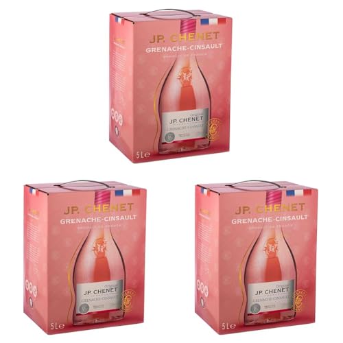 J.P. Chenet - Original Grenache Cinsault Roséwein aus Pays d'Oc, Frankreich - Großpackungen Wein Bag in Box 5l (1 x 5 L) (Packung mit 3) von J.P. Chenet