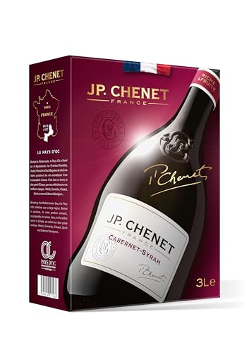 JP Chenet - Original Cabernet Syrah Rotwein aus Pays d'Oc, Frankreich - Großpackungen Wein Bag in Box 3l (1 x 3 L) von JP Chenet