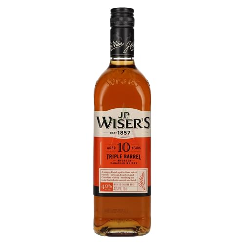 J.P. Wiser's 10 Years Old Triple Barrel Canadian Whiskey 40,00% 0,70 Liter von J.P. Wiser's