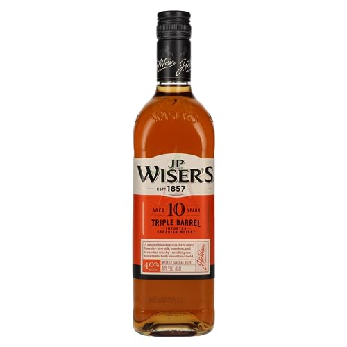 J.P. Wiser's 10 Years Old Triple Barrel Canadian Whiskey 40,00% 0,70 Liter J.P. Wiser's 10 Years Old Triple Barrel Canadian Whiskey 40,00% 0,70 Liter von J.P. Wiser's
