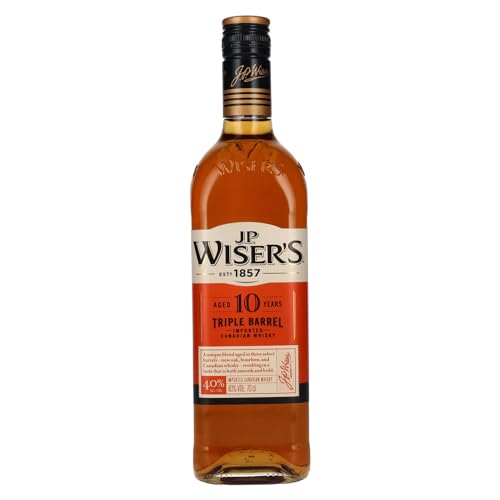J.P. Wiser's 10 Years Old Triple Barrel Canadian Whisky 40% Vol. 0,7l von J.P. Wiser's