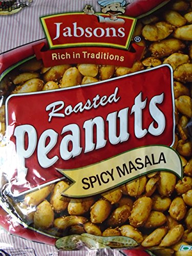 Jabsons Geröstete Erdnüsse, würzig, Masala, 150 g, 10 Stück von JABSONS
