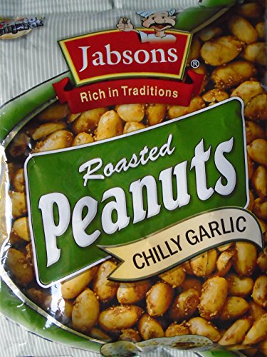 Jabsons Roasted Peanuts Chilly Knoblauch, 150 g, 10 Stück von JABSONS