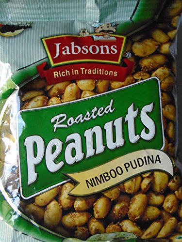 Jabsons Roasted Peanuts Nimboo Pudina, 140 g, 10 Stück von JABSONS