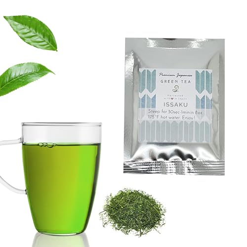 Issaku Japanese Green Tea Loose Leaf – Premium Japanese Green Tea – Authentic Green Tea Loose Leaves – Vegan and All-Natural Loose Green Tea (10g) von JAPANESE GREEN TEA CO.