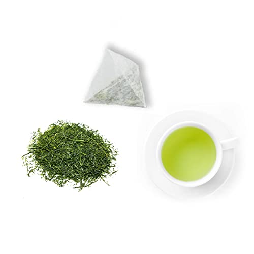 Japanese Green Tea Co Crude Green Tea – 100-Pack Authentic Aracha Japanese Green Tea Bags – All-Natural Vegan Highest Grade Green Tea Loose Tea – Rich in Antioxidants – Mild Taste von JAPANESE GREEN TEA CO. HARVESTED WITH IN JAPAN