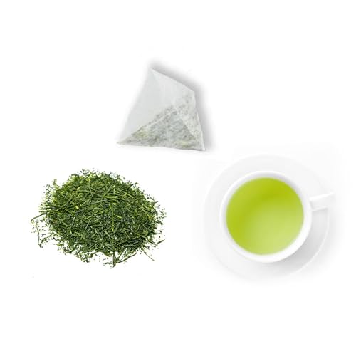 Japanese Green Tea Co Crude Green Tea – 100-Pack Authentic Aracha Japanese Green Tea Bags – All-Natural Vegan Highest Grade Green Tea Loose Tea – Rich in Antioxidants – Mild Taste von JAPANESE GREEN TEA CO. HARVESTED WITH IN JAPAN