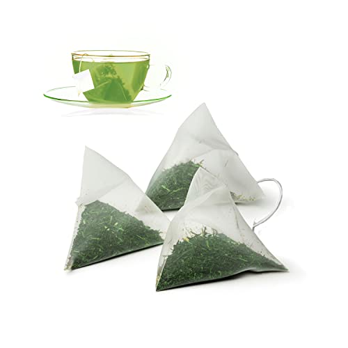 Japanese Green Tea Co Gokuzyo Aracha Japanese Green Tea – Highest-Grade Japanese Crude Tea – Deep Steamed Sencha Tea – Intense Aroma and Taste – 50 Tea Pyramid Bags von JAPANESE GREEN TEA CO.