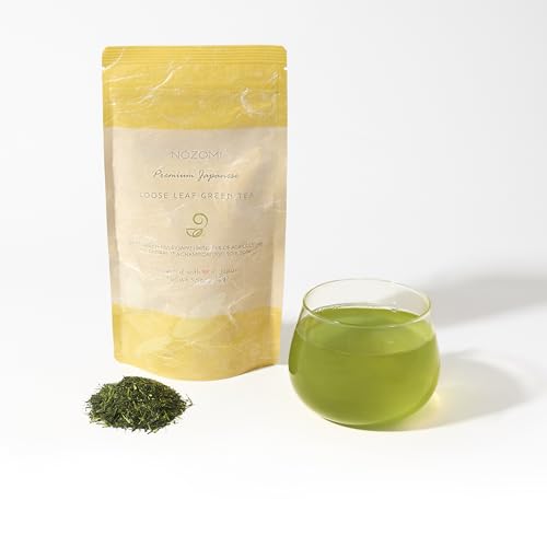 Nozomi japanischer Tee, Kabuse-Sencha grüner Tee, Veganer Japanischer grüner Tee Lose Blatt, Umhüllter Loser Japanischer grüner Tee, Reich an Antioxidantien – 100 Gramm Nozomi japanischer Tee, Kabuse-Sencha grüner Tee, Veganer Japanischer grüner Tee Lose Blatt, Umhüllter Loser Japanischer grüner Tee, Reich an Antioxidantien – 100 Gramm von JAPANESE GREEN TEA CO.