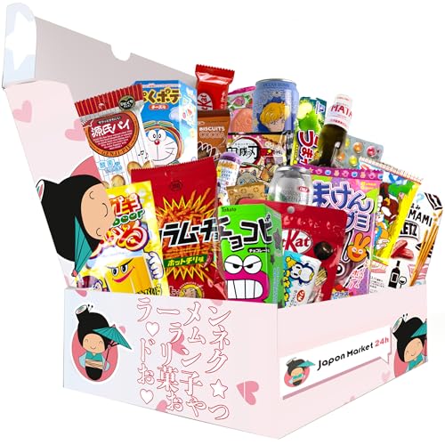 JAPON MARKET - JapanBox Sonderausgabe: Japanische Süßigkeiten Box - Premium Box Mit Japanischen Snacks, Sweets, Ramen, Schokolade, Candy Und Getränken - Snackbox - Süßigkeiten Box - Daisen (Daisuki) von JAPON MARKET 24H