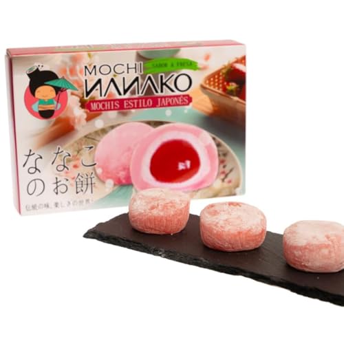 JAPON MARKET Japanischer Mochi, süß, traditionell, Nanako, Erdbeer-Geschmack, 180 g, japanische Süßigkeiten - japanische Mochis, japanische Süßigkeiten, japanische Süßigkeiten, japanische Süßigkeiten JAPON MARKET Japanischer Mochi, süß, traditionell, Nanako, Erdbeer-Geschmack, 180 g, japanische Süßigkeiten - japanische Mochis, japanische Süßigkeiten, japanische Süßigkeiten, japanische Süßigkeiten von JAPON MARKET 24H