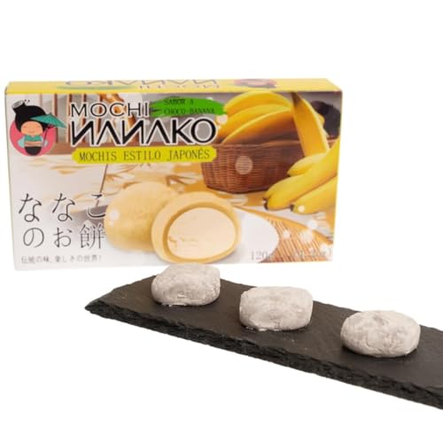Nanako Mochi Schokoladenfüllung, 120 g, süß, ideal für spezielle Diäten, 1 Stück Nanako Mochi Schokoladenfüllung, 120 g, süß, ideal für spezielle Diäten, 1 Stück von JAPON MARKET 24H