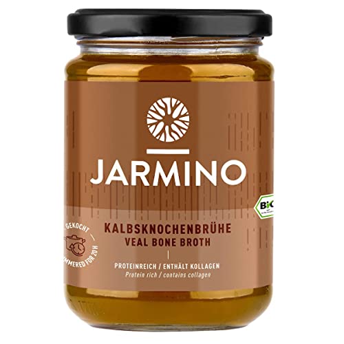 BIO Knochenbrühe Kalb | JARMINO | Kollagen- & Proteinreiche Bone Broth (12x 350ml) | Enthält natürliches Protein, Collagen, Hyaluron & ist low carb … von JARMINO