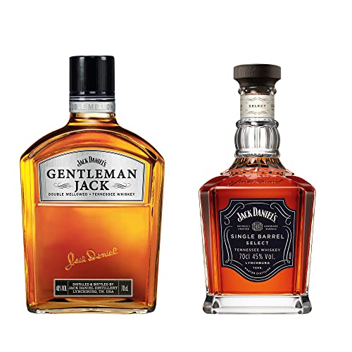 Jack Daniel‘s Single Barrel Select Tennessee Whiskey (1x0.7l) & Jack Daniel`s Gentleman Jack Tennessee Whiskey (1 x 0.7l), 40 Prozent Vol. von Jack Daniel's