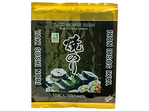 [ 10 Blatt (25g) ] JHFOODS Yaki Sushi Nori GOLD Quality gerösteter Seetang von JH Foods