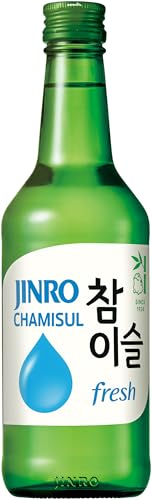 JINRO Soju, Chamisul Fresh, Traditionell koreanisches alkoholisches Getränk, 16,5% vol., 1 x 350 ml von JINRO