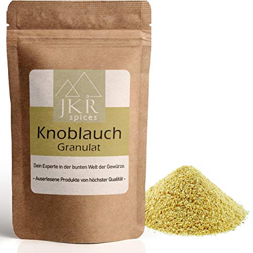 JKR Spices Knoblauch Granulat - Knoblauchgranulat Knofi | Knoblauch granuliert intensiver frischer Geschmack | Pulver aus echtem Knoblauch | 100% naturrein - 1000g von JKR Spices