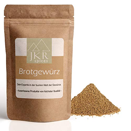 JKR Spices Brotgewürz 500g - CO² neutral Verpackt - fein gemahlene Brotgewürzmischung - Brot Gewürze zum Verfeinern von Brot, Brötchen und feinen Backwaren - Qualitäts Brotgewürze von JKR Spices