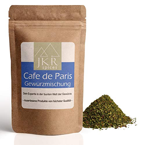 JKR Spices Café de Paris - Cafe französische Gewürzmischung für Kräuterbutter Dip | Gewürz für helle Soße | Gewürzemix mit natürlichen Zutaten in Spitzenqualität - 1000g von JKR Spices