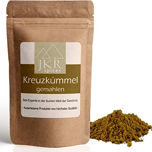 JKR Spices Cumin gemahlen - Kumin Kreuzkümmel Pulver - Cuminpulver aus gemahlenen Kreuzkümmelsamen | natürliches Gewürz in Premium Qualität - 250g von JKR Spices