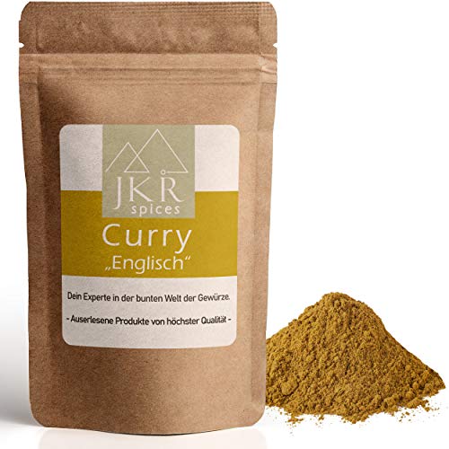 JKR Spices Currypulver - mildes Curry Pulver | Gewürzmischung Englische Art | Orientialische Indische Gewürzmischung - Ideal für Reis und Currygerichte - 500g von JKR Spices