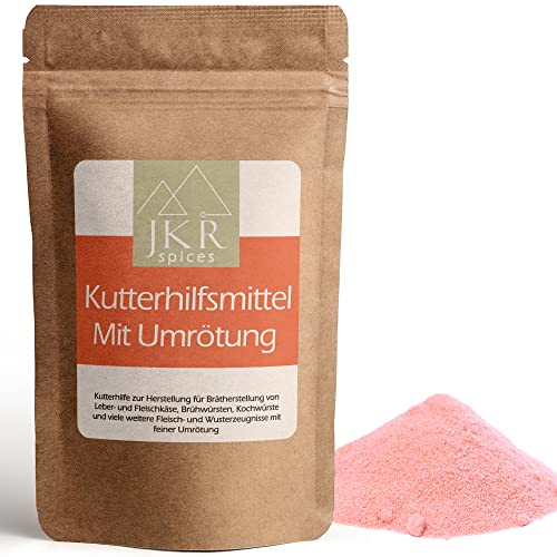 JKR Spices® 1000g Kutterhilfsmittel mit Umrötung - Kuttermittel zur Herstellung von Kochwürsten, Brühwürsten, Brähtherstellung, Leber- und Fleischkäse sowie vielen Fleisch- und Wursterzeugnisse (1000) von JKR Spices